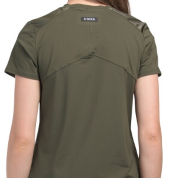 K-DEER NWT COMBO TEE SHIRT OLIVE GREEN TOP - Picture 3 of 6